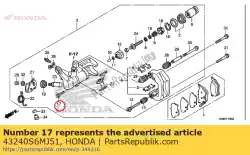 Here you can order the bolt, flange, 8x26 from Honda, with part number 43240S6MJ51: