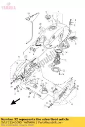 plug, binnenband van Yamaha, met onderdeel nummer 5VLF31540000, bestel je hier online: