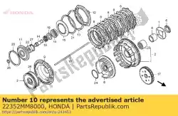 geen beschrijving beschikbaar op dit moment van Honda, met onderdeel nummer 22352MM8000, bestel je hier online: