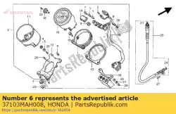 Tutaj możesz zamówić zamontowa? Gum? Od Honda , z numerem części 37103MAH008: