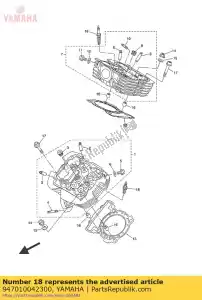 yamaha 947010042300 bougie, étincelle (lmar6a-9) - La partie au fond