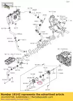 161420708, Kawasaki, cover-pomp ex300adf kawasaki  ninja z 300 2013 2014 2015 2016 2017 2018 2019 2020 2021, Nieuw