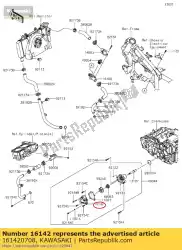 Tutaj możesz zamówić pokrywa pompy ex300adf od Kawasaki , z numerem części 161420708: