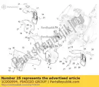 1C000994, Piaggio Group, tubo de guardabarros izquierdo con u.p. piaggio mp mp3 350 maxi sport zapm860x, zapta10w zapm86100, zapm86101 zapm86200, zapm86202 zapta10x zapta1100, zapta19l zapta1200 zapta1200, zapta1201 zapta1202 zapta1202, zapta1204 zapta130 zapta2100 zaptd1102,  zaptd120 zaptd2100 300 350 400 500 2014 20, Nuevo