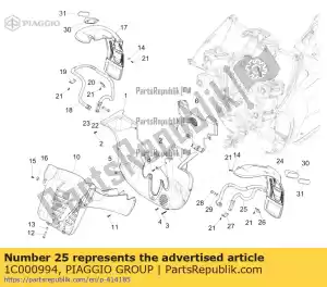 Piaggio Group 1C000994 tubo parafango sinistro con u.p. - Il fondo