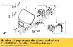 Here you can order the band, headlight case from Honda, with part number 61309KF0000: