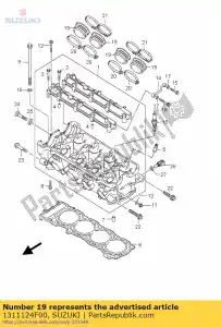 suzuki 1311124F00 tubo, admisión - Lado inferior