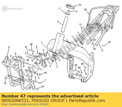 Aqui você pode pedir o parafuso 8m125x65 em Piaggio Group , com o número da peça 00002086531: