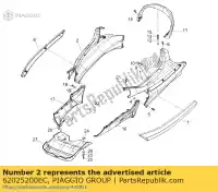 62025200EC, Piaggio Group, carenatura rh     , Nuovo