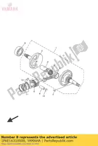 yamaha 1P6E16310000 zuiger (std) - Onderkant