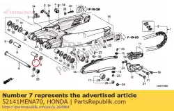 Ici, vous pouvez commander le col, bras oscillant, 47,6 mm auprès de Honda , avec le numéro de pièce 52141MENA70: