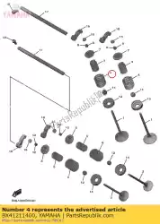 Qui puoi ordinare molla, uscita valvola da Yamaha , con numero parte BX41211400: