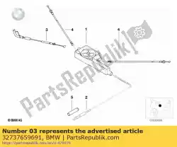 gaskabel - l = 805 mm (vanaf 07/1996) van BMW, met onderdeel nummer 32737659691, bestel je hier online: