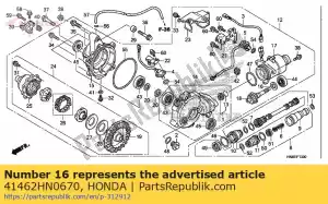 honda 41462HN0670 shim n, pinion gear (2.42) - Bottom side