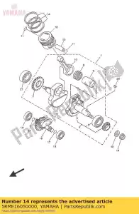 yamaha 5RME16050000 zuigerveren set (0 - Onderkant