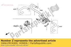 Aqui você pode pedir o tubo ai a em Honda , com o número da peça 18661MCA000: