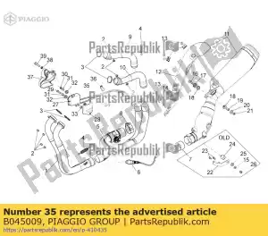 Piaggio Group B045009 gas trasmission delivery - Bottom side