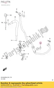 suzuki 1649129F11 pince, réservoir d'huile - La partie au fond