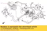 11355MAE000, Honda, plaat, aandrijfkettinggeleider honda cbr fireblade rr cbr900rr 900 , Nieuw