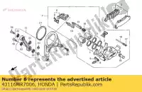 43116MR7006, Honda, retenue honda rvf  r vfr riii rii vfr400r3 rvf750r rvf400r 750 400 , Nouveau