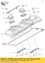 Ici, vous pouvez commander le 01 joint, culasse auprès de Kawasaki , avec le numéro de pièce 110611214: