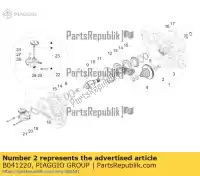 B041220, Piaggio Group, albero trasmissione ape vin: zapt42pmc, zapt42p00, motor: tbp4m 200 2013 2014 2015 2016 2017 2018 2019 2020 2021 2022, Nuovo