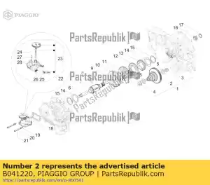 Piaggio Group B041220 albero trasmissione - Il fondo