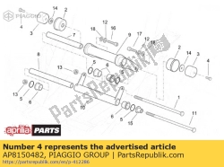 Aprilia AP8150482, Hex screw, OEM: Aprilia AP8150482