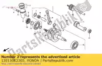 13013GE2305, Honda, ring set, piston (0.50)(riken) honda nsr r (v) portugal s (p) netherlands / bel 50 1989 1993 1994 1997, New