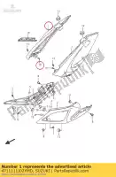 4711111J02YMD, Suzuki, cubierta, marco, r suzuki dl vstrom xt a aue dl650axt v strom 650 , Nuevo