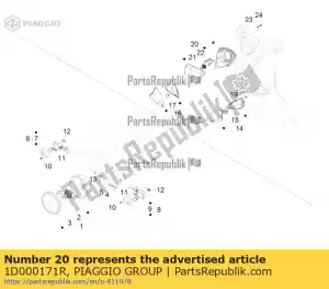 Piaggio Group 1D000171R reflektor. assy - Dół