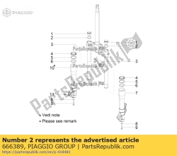 Aprilia 666389, Junta tórica, OEM: Aprilia 666389