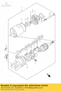 suzuki 3113332C10 supporto, pennello - Il fondo