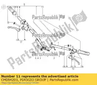 CM084203, Piaggio Group, pegada. l.h. piaggio fly lbmc50100, lbmc50101 lbmm70100 rp8c52100 rp8c52300 rp8m79100 typhoon zapc526b zapm798g 50 125 150 2010 2011 2012 2014 2015 2016 2017 2018 2019, Novo