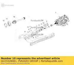 Here you can order the coupling from Piaggio Group, with part number GU23328081: