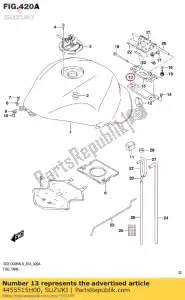 Suzuki 4455515H00 soporte, combustible ta - Lado inferior