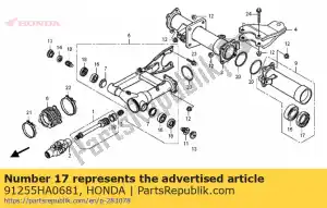 honda 91255HA0681 selo de óleo, 42x58x10 (arai) - Lado inferior