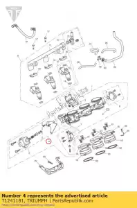 triumph T1241181 bracket, isc - Bottom side