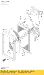 suzuki 015470620B tornillo - Lado inferior