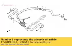 Here you can order the no description available at the moment from Honda, with part number 17704MEJ020: