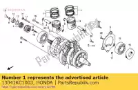13041KC1003, Honda, set di anelli, (0,75) honda cb super dream td cb125td 125 , Nuovo