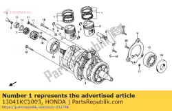 ringen set, (0. 75) van Honda, met onderdeel nummer 13041KC1003, bestel je hier online: