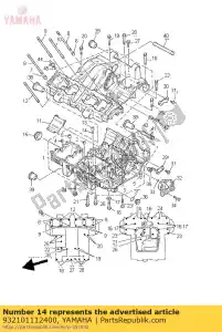 yamaha 932101112400 o-ring (371) - Dół