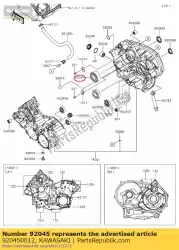 Ici, vous pouvez commander le roulement à billes auprès de Kawasaki , avec le numéro de pièce 920450012: