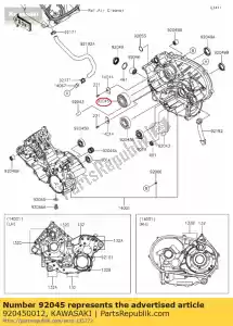 Kawasaki 920450012 roulement à billes - La partie au fond