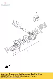 Suzuki 3569536590 entretoise, tourner sig - La partie au fond