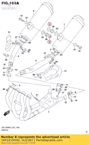 suzuki 1441415H00 dado, muf sprt rr - Il fondo