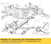 L1200349, Piaggio Group, anillo ape mc349b0d2 vin: zapt2d4mc, zapt3e9ac, motor: ldw422 zapt10000 422 2005 2006 2007 2008 2009 2010 2011 2012 2013 2014 2015 2016 2017 2018 2019 2020 2021 2022, Nuevo