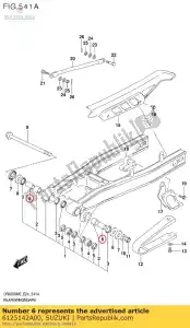 suzuki 6125142A00 spacer,rr swgar - Bottom side