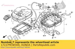 Aquí puede pedir embudo, aire de Honda , con el número de pieza 17237MCWD00: